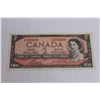 Image 2 : 2x BID PRICE - Canadian 1954 Two Dollar Note - Circulated Condition