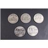 Image 2 : (5) Canadian One Dollar Coins (3- 1867-1982 Confederation Constitution, 3- Voyager 1968) & (4) Canad