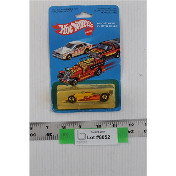 Mattel Hot Wheels Blackwall Turbo Streak No.3914 - Damaged Card, Blister Yellowed - Circa 1980s