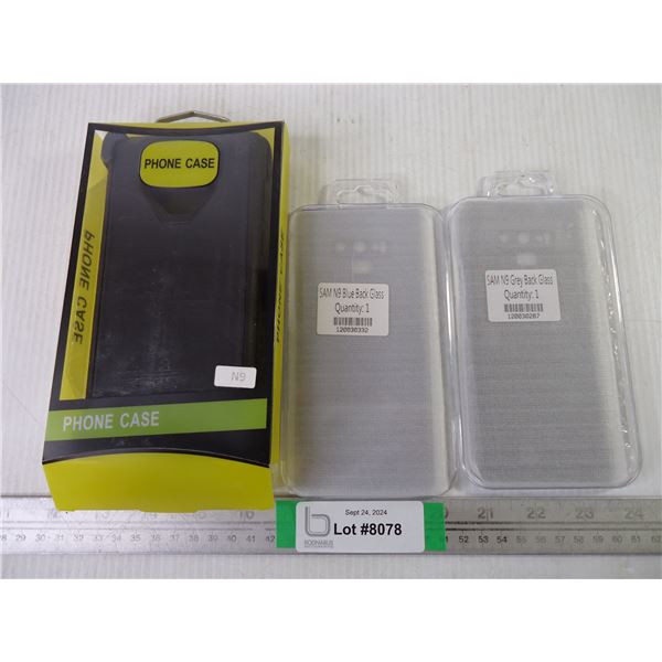 (3) SAM N9 Back Glasses and Phone Case - NEW