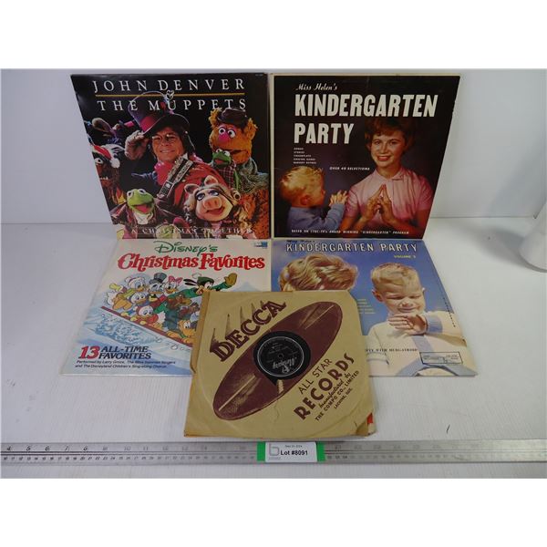 (4) Records and (3) Vintage 78 Records