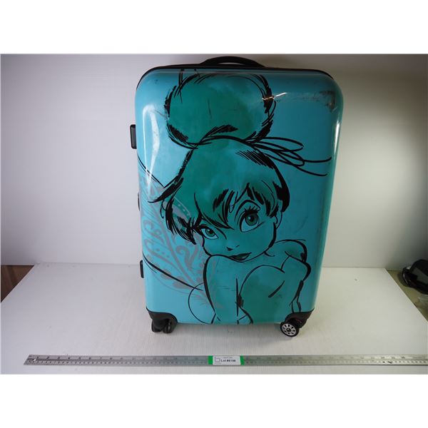 (1) Disney Tinkerbell Hard Shell Luggage on Wheels