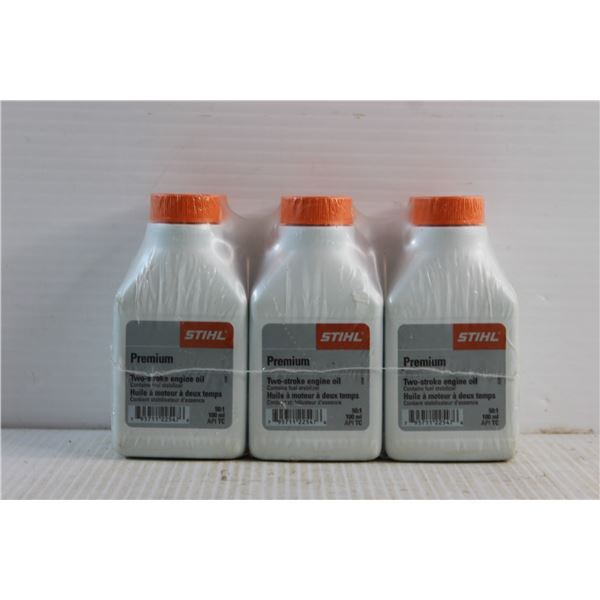 (6) Stihl Premium 2 - Stroke Engine Oil Bottles - Sealed