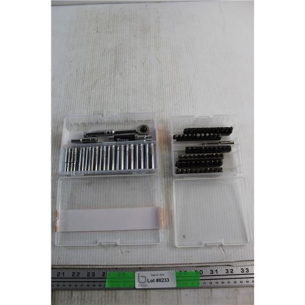 Metric Wrench & Sockets Set and Impact Screwdriver Bit Set