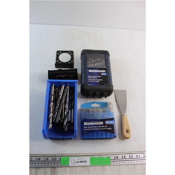 (3) Mastercraft Drill Bit Sets and Assorted Items