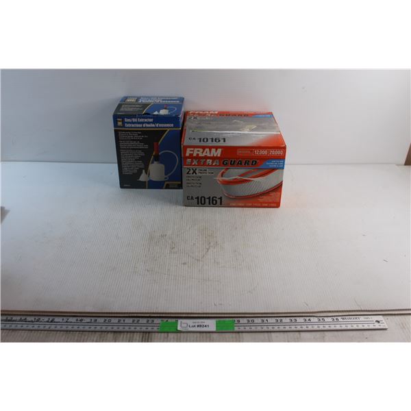 Power Fist Gas/Oil Extractor and GMC' 06 Duramax Diesel Air Filter