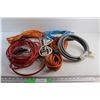 Image 1 : (5) Extension Cords - Untested, Length Unknown and 10' Natural Gas BBQ Hose