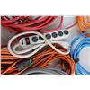 Image 7 : (5) Extension Cords - Untested, Length Unknown and 10' Natural Gas BBQ Hose