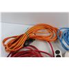 Image 8 : (5) Extension Cords - Untested, Length Unknown and 10' Natural Gas BBQ Hose