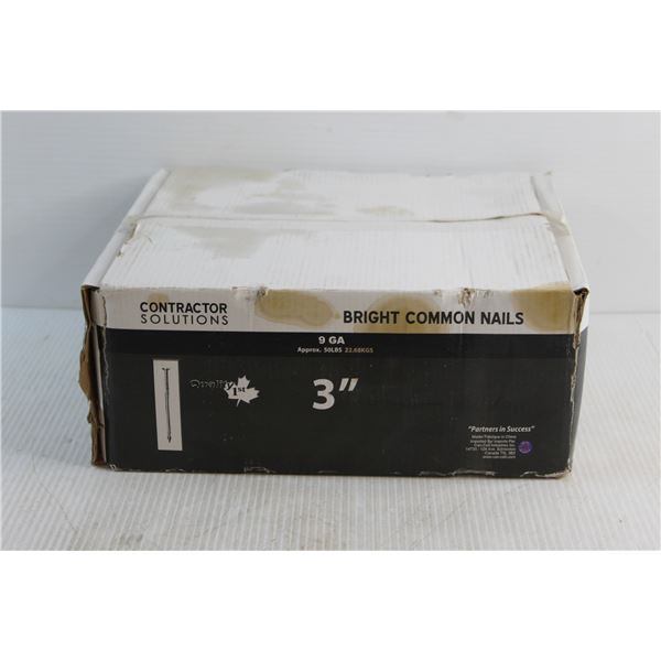 *Bright Common Nails - Size 3'', 50lbs