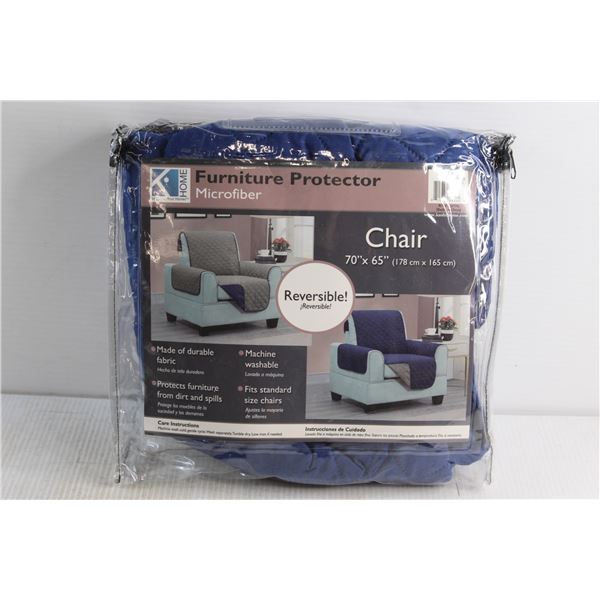 Blue Chair Cover Reversible