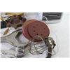 Image 6 : (2) Cans of Belt Dressing - Artic Air Cooler - Ice Maker Supply Lines - 5" Sanding Disks - Nail Pull