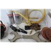Image 8 : (2) Cans of Belt Dressing - Artic Air Cooler - Ice Maker Supply Lines - 5" Sanding Disks - Nail Pull