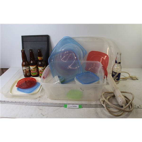 Plastic Containers - Lids - Power Bars - Beer Bottles Black Folder