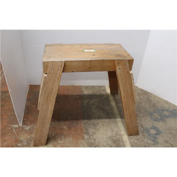 *Wooden Saw Horse (24"w x 23"h)