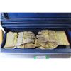 Image 5 : Tool Box w/Contents - Chain Saw Blade - Work Gloves - Hand Tools - Stapler