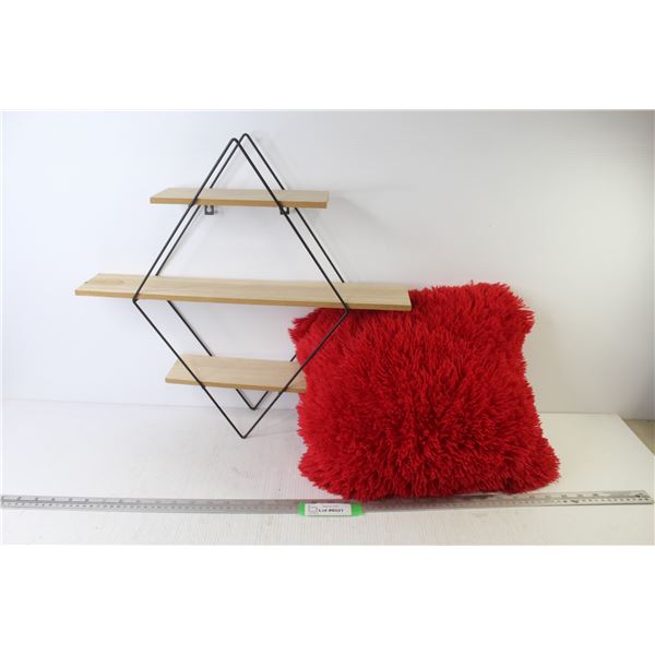 Fluffy Cushion - Metal & Wood Wall Shelves