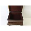 Image 4 : Wooden Stool Storage Box w/Velvety Lining (13" x 11" x 14"h)