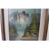 Image 3 : Framed Oil Painting on Canvas By Nia. Santhord (17 3/4" x 21 3/4")
