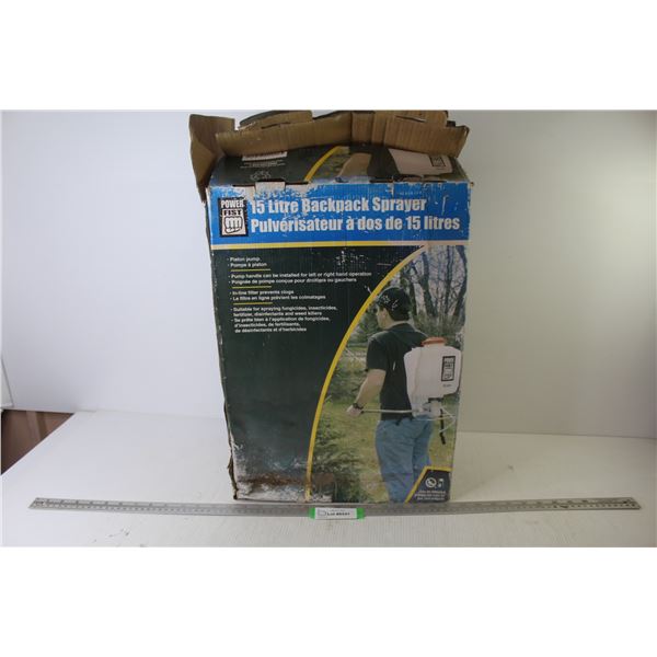 Power Fist 15 Liter Back Pack Sprayer (untested)