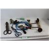Image 1 : (2) Wire Cutters, Pliers, Extension Cord, Carpenters Brace, Assorted Tools