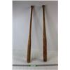 Image 1 : (2) Wooden Baseball/Softball Bats