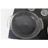 Image 4 : Assorted Plates, (7) Glass Cups, Glass Vase, Soup Container, Anchor Hocking Pie Dish