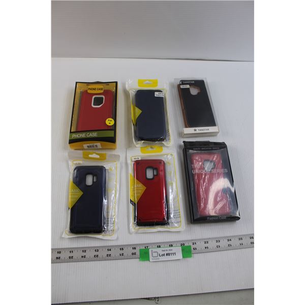 (6) Samsung S9 Phone Cases (NIP)