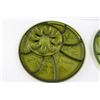 Image 2 : (2) Vintage Indiana Glass Tree of Life Deviled Egg & Relish Platters