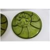 Image 3 : (2) Vintage Indiana Glass Tree of Life Deviled Egg & Relish Platters