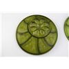 Image 4 : (2) Vintage Indiana Glass Tree of Life Deviled Egg & Relish Platters