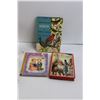 Image 9 : (6) Red Resin Buddhas, (1 pr) Ankle Lock Skating Braces (Size Large) & (3) Children's Books ( Jacket