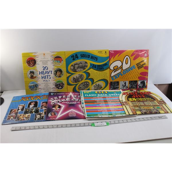 (7) K-Tel & Syndicate Product Various Artists Vinyl Records\