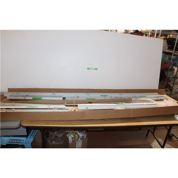 * (7) The Blind Factory (Light Grey Color) Window Blinds Varying Widths (81", 24 7/8", 27", 37 3/8")