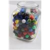 Image 4 : Jar of Various Marbles (Some Are Plastic)