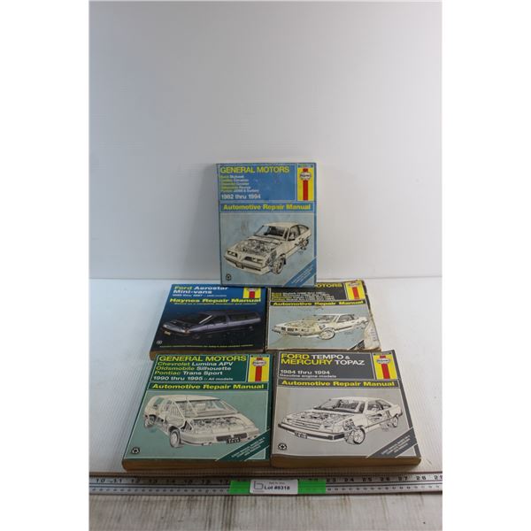 (5) Haynes Automotive Repair Manuals - GM, Ford & Mercury