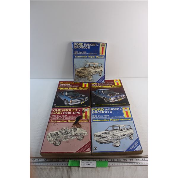 (5) Haynes Automotive Repair Manuals - Ford, Chevrolet & GMC