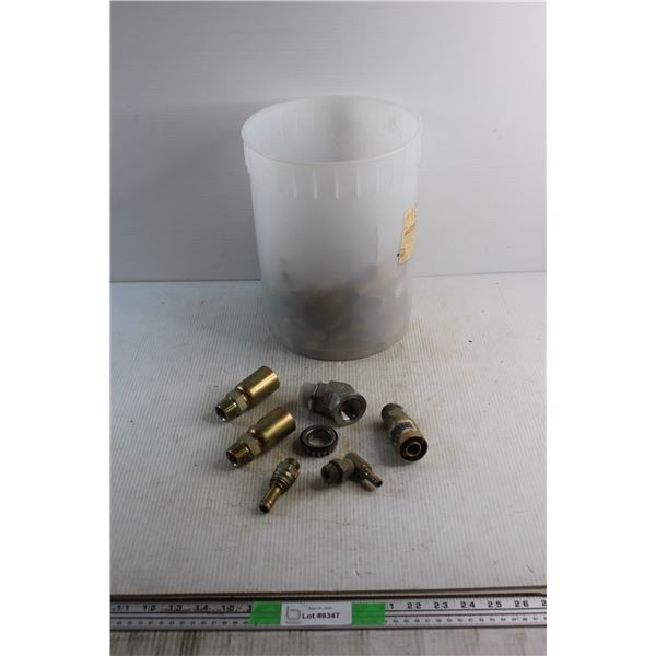 (15+) Semi Airline Hydraulic Connectors and Plastic Bucket