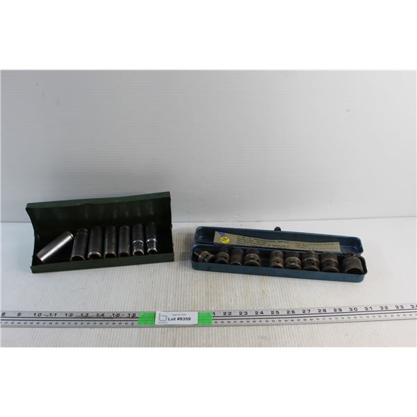 (2) Professional Impact Socket Metric Sets