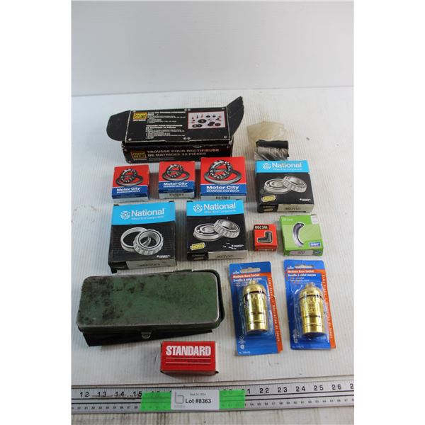 32 pc Die Grinder Accessory Pack, Bearings & Seals, Impact Socket Metric Set and Assorted Items