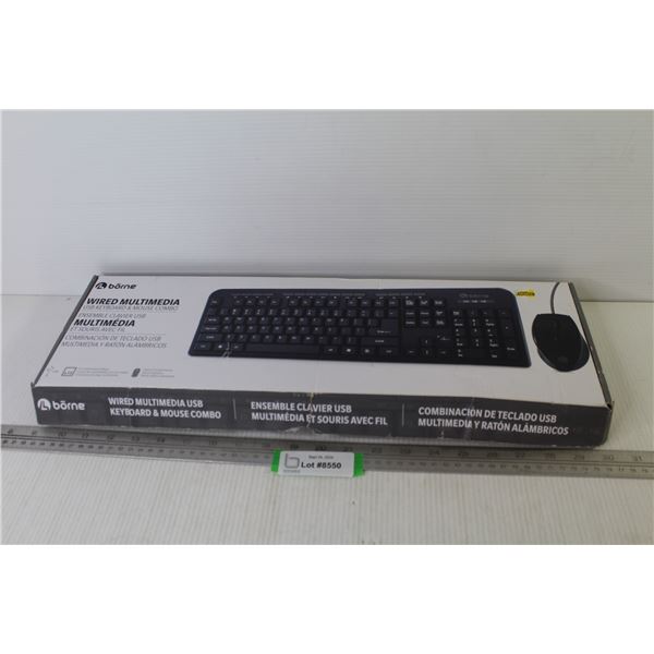 Borne - USB Keyboard & Mouse Combo (untested - looks unused)