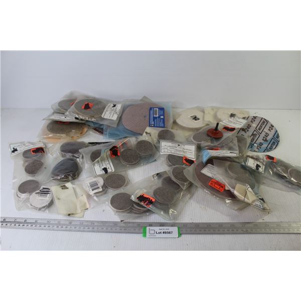 Lot of Assorted Sizes of Velcro Sanding Disks
