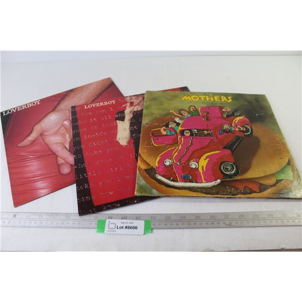 (3) Vinyl Records - Mothers - Loverboy