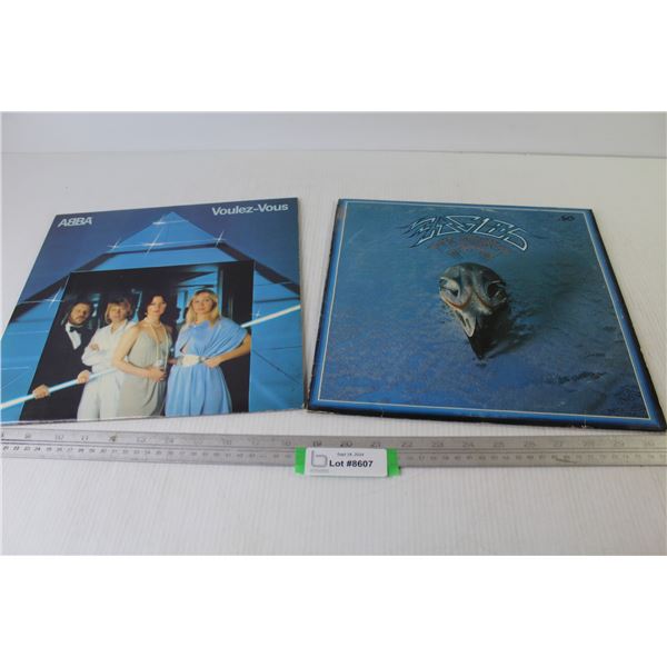 (2) Vinyl Records - ABBA - Eagles
