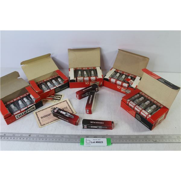 Lot of Champion Spark Plugs