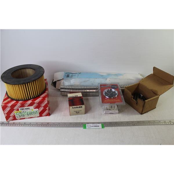 Flex Pipe (2" x 15") - Air Filter (1350 - 600ST) - Auto Lite Vacuum Control - Oil Pressure Gauge - B