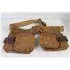Image 4 : Leather Carpenters Leather Pouch Belt, Leather Carpenters Pouch, Small Carpenters Tool Sheath, Orang