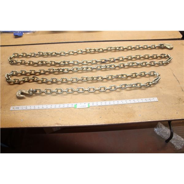 *Approximately 20' Cadnium Plated 3/8" Chain w/Hooks (Milk Crate Included)