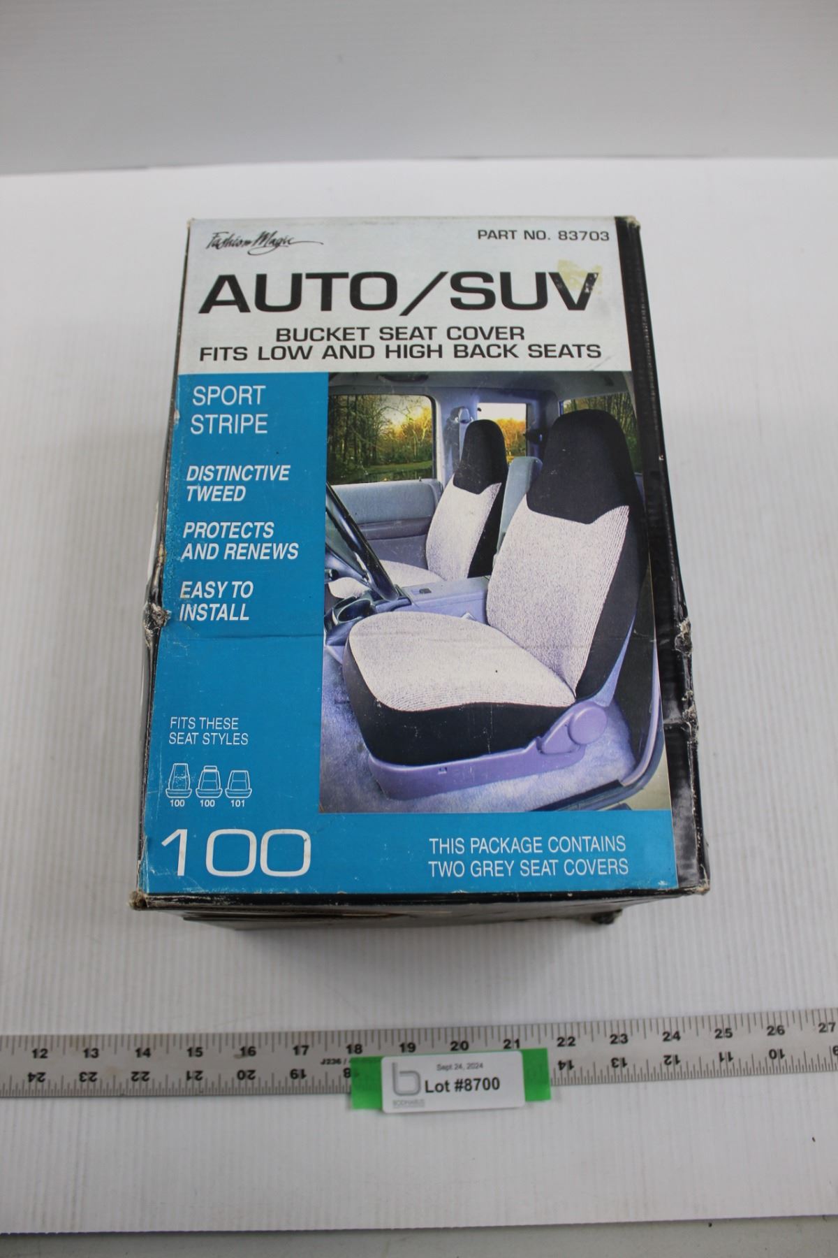 Fashion Magic Auto/SUV Bucket Seat Cover (2 pk) Grey Bodnarus