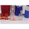 Image 4 : (4) Assorted Thermos, (2) Salt & Pepper Shakers, (2) Vinegar Jars